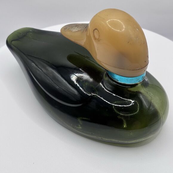 Vintage Avon Mallard Duck Green- Cologne Bottle After Shave Decanter Empty - Picture 4 of 5